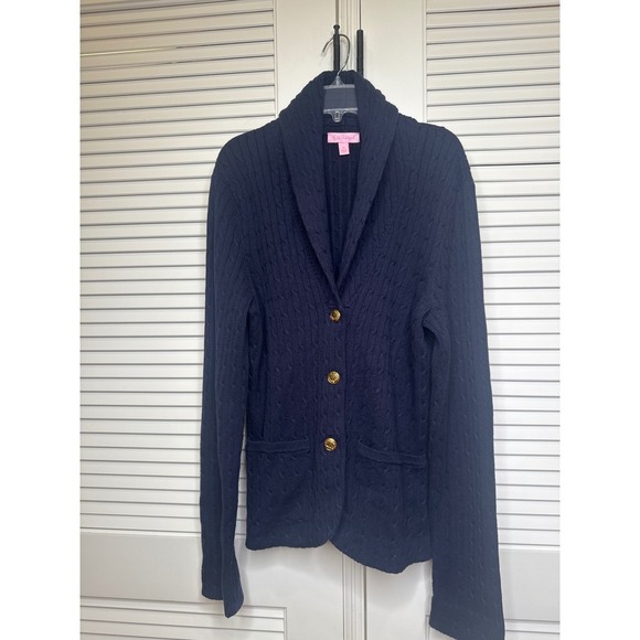 Lilly Pulitzer Davies Cable Blazer Island Coral - Picture 1 of 4